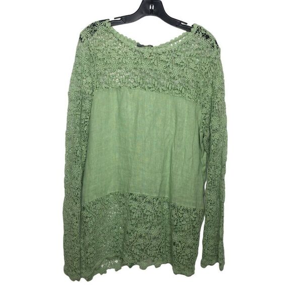 Plazza Del Tempio Linen blouse - Picture 1 of 8